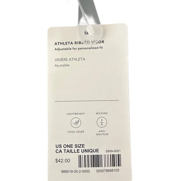 NWT Athleta Ribbed Visor - Picture 6 of 6